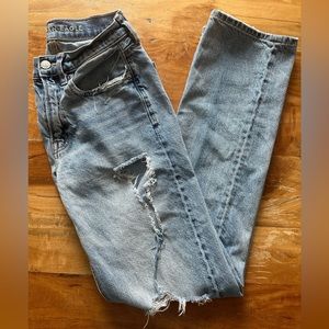 American Eagle Ripped Low Rise Baggy